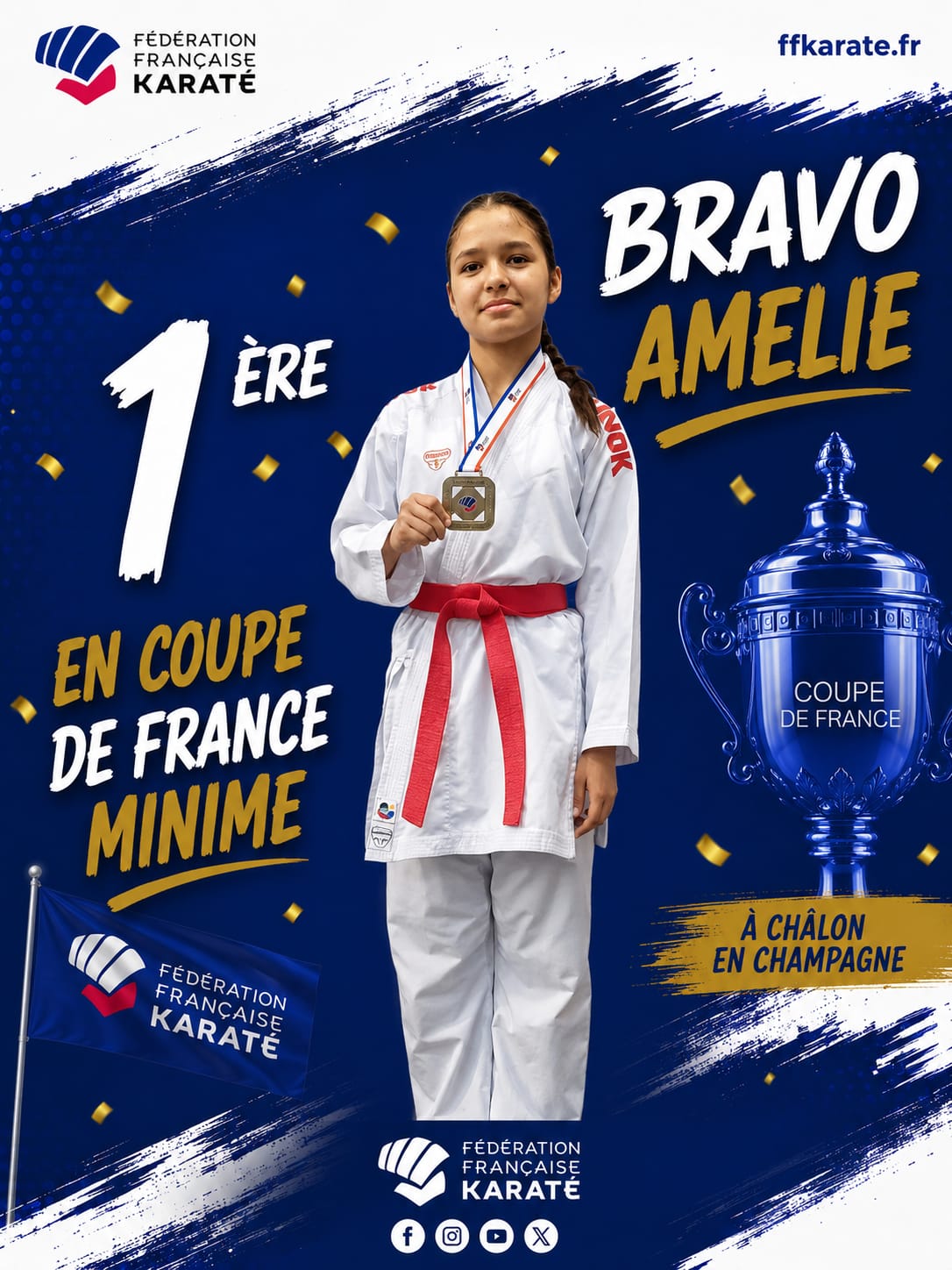 Amélie · 1re Coupe de France, minime