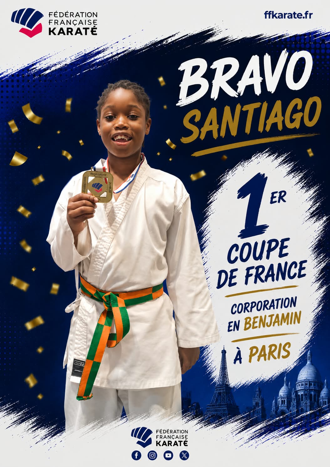 Santiago · 1er Coupe de France corporation, benjamin